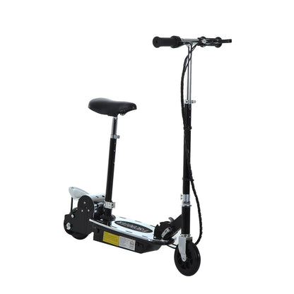 120W Teens Foldable Kids Powered Scooters 24V Rechargeable Battery Adjustable Ride on Outdoor Toy (Black)-0