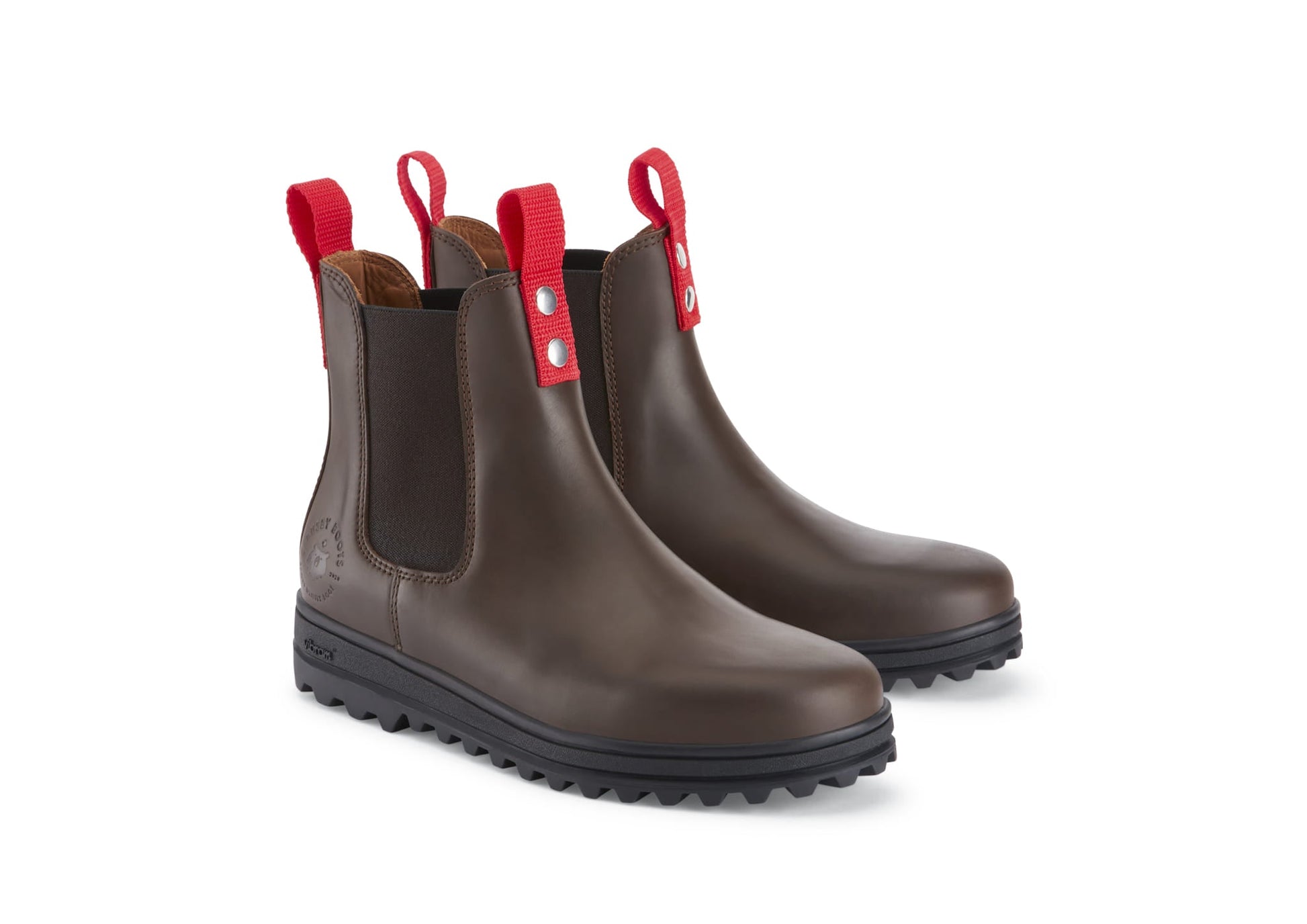 Busby Women's Winter Chelsea Boot, Brown Leather-1